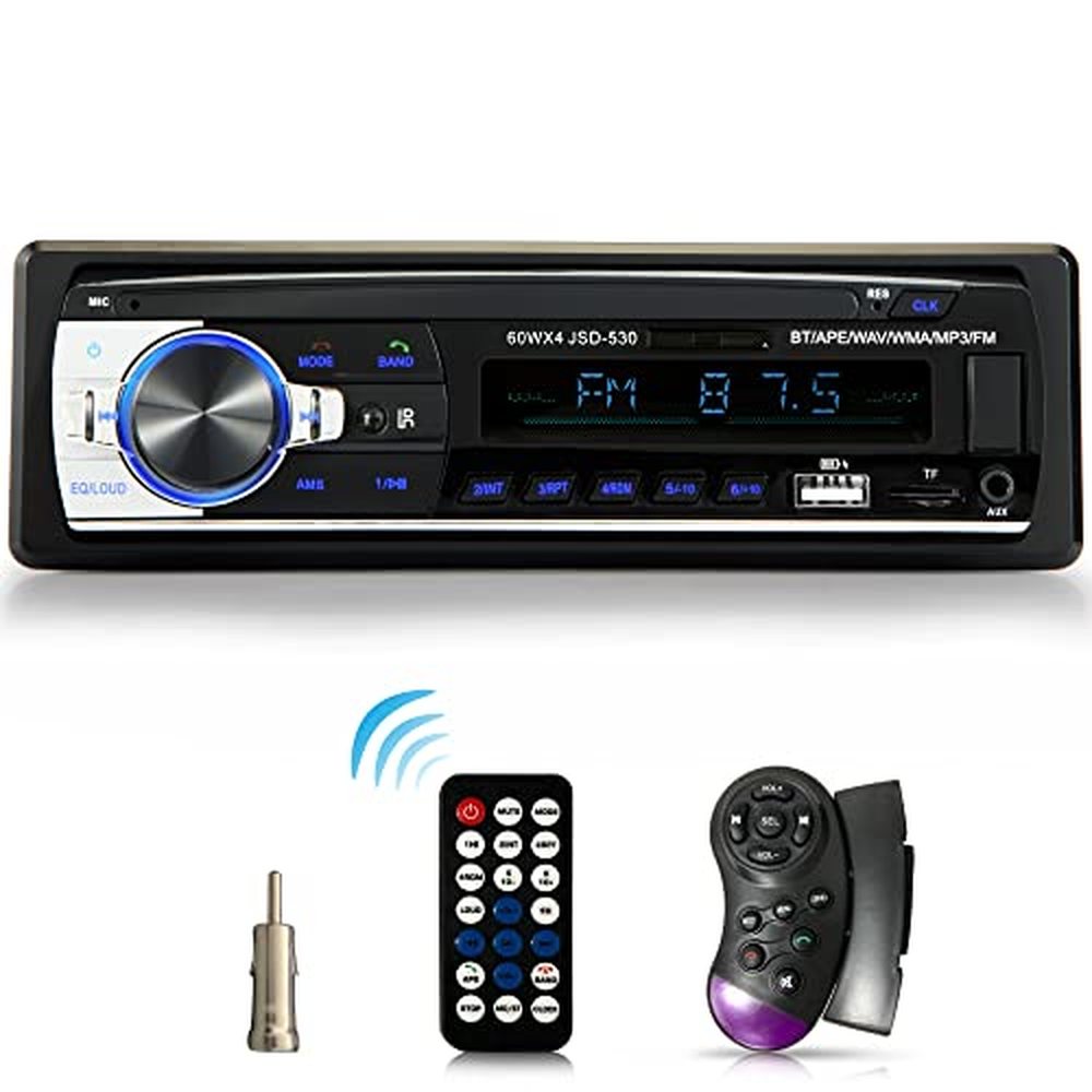 Rádio iFreGo 7 barev s Bluetooth handsfree, autorádio Bluetooth s 2 USB porty/AUX/TF/MP3 přehrávačem, FM autorádio s bezdrátovým